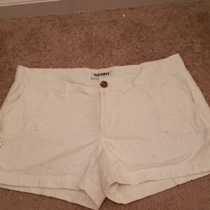 White old navy shorts